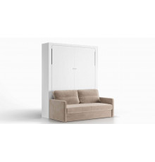 Шкаф-кровать Wall Bed Life Time Ice с диваном, цвет Белый