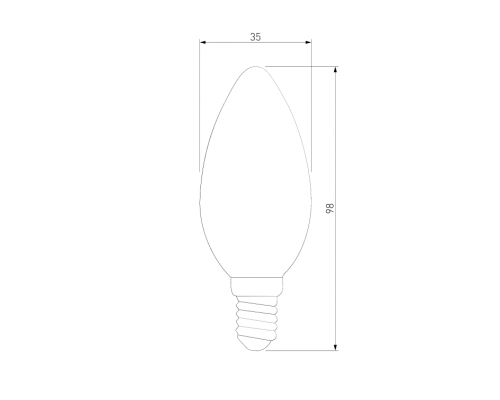 Филаментная светодиодная лампа E14 7W 4200K (белый) С35 Elektrostandard BLE1412 (a049116)