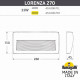 Светильник для подсветки лестниц накладной Fumagalli Lorenza 270 AS3.000.000.LXP1L