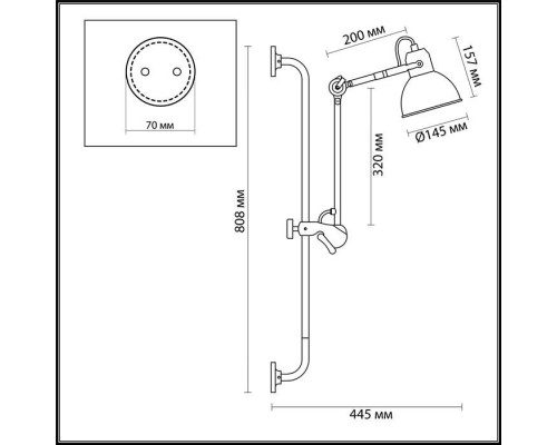 Спот Odeon Light Arta 4125/1WA