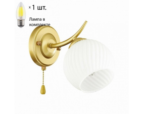 Бра с лампочкой Lumion Giselle 4545/1W+Lamps Е27 Свеча