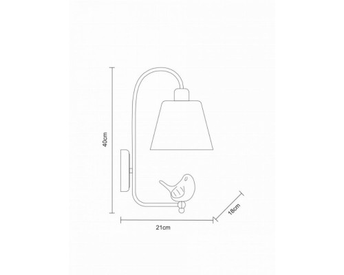 Бра Arte Lamp Passero A4289AP-1WH