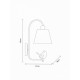 Бра Arte Lamp Passero A4289AP-1WH