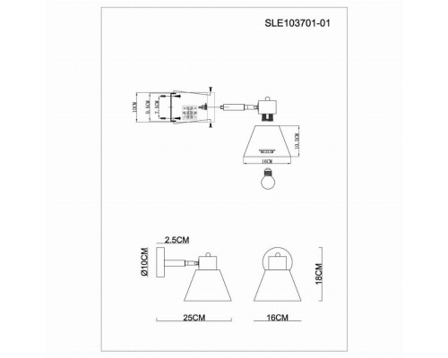 Бра Buve Evoluce SLE103701-01