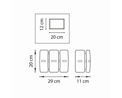 Настенный светильник Lightstar Lamella 801616