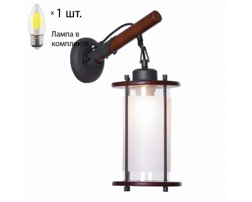 Бра с лампочкой Velante 597-701-01+Lamps E27 Свеча