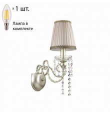 Бра с лампочкой Odeon Light Aurelia 3390/1W+Lamps E14 Свеча