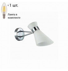 Бра с лампочкой Lumion Laconica 3498/1W+Lamps E14 Свеча