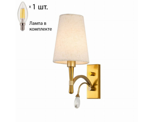 Бра Favourite Luca с лампочкой 2703-1W+Lamps E14 Свеча