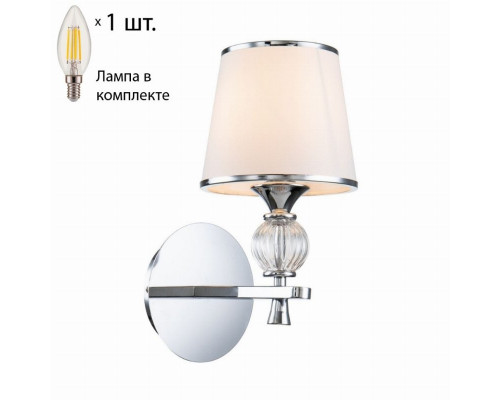 Бра с лампочкой Favourite Aureola 2873-1W+Lamps E14 Свеча