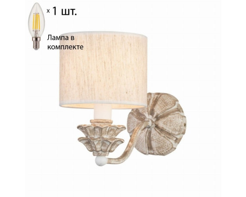 Бра с лампочкой Favourite Fima 2700-1W+Lamps E14 Свеча