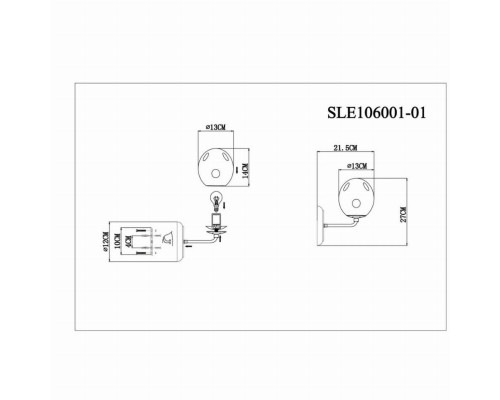 Бра Marea Evoluce SLE106001-01