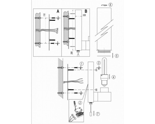 Подсветка для зеркал Odeon Light Tingi 2660/1W