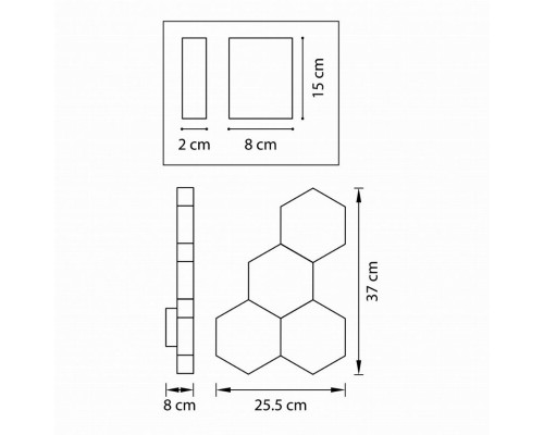 Настенный светодиодный светильник Lightstar Favo 750641