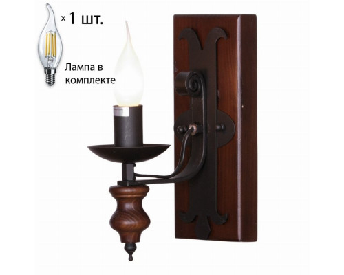 Бра с лампочкой Velante 586-721-01+Lamps E14 Свеча