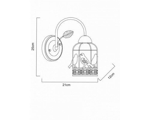 Бра Arte Lamp Cincia A5090AP-1WG