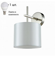 Бра Crystal Lux с лампочкой SERGIO AP1 NICKEL+Lamps E14 P45