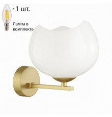 Бра Odeon Light Waterlily с лампочкой 4873/1W+Lamps E14 Свеча