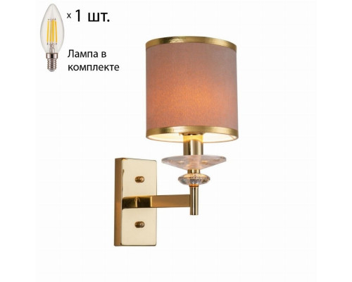 Бра с лампочкой Favourite Rocca 2689-1W+Lamps E14 Свеча