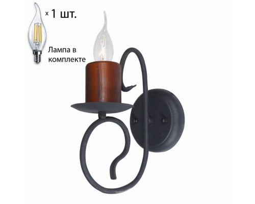 Бра с лампочкой Velante 590-701-01+Lamps E14 Свеча