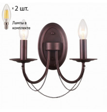 Бра F-Promo Plini с лампочками 2590-2W+Lamps E14 Свеча