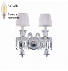 Бра Crystal Lux с лампочками Princess AP2+Lamps E14 Свеча