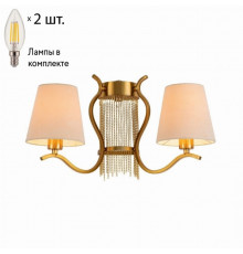 Бра с лампочками Favourite Ketten 2867-2W+Lamps E14 Свеча