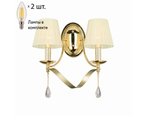 Бра с лампочками Favourite Amabilis 2596-2W+Lamps E14 Свеча