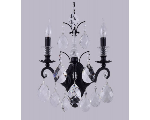 Бра Crystal Lux Magnifico AP2 Black/Transparent