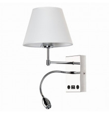 Бра с LED подсветкой и USB-портом Arte Lamp Elba A2581AP-2CC