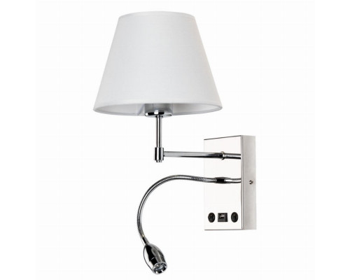 Бра с LED подсветкой и USB-портом Arte Lamp Elba A2581AP-2CC