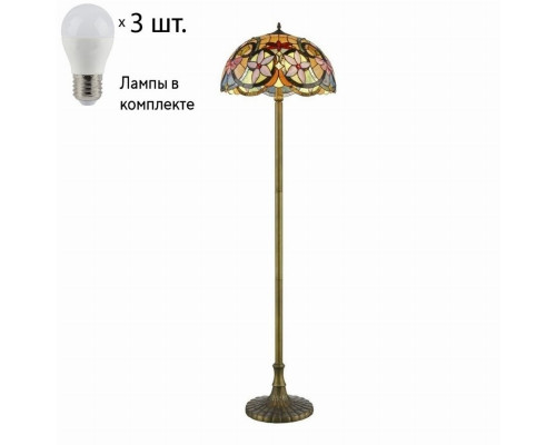 Торшер с лампочками Velante 818-805-03+Lamps E27 P45