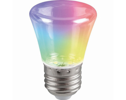 Светодиодная лампа для гирлянд белт-лайт CL25, CL50, E27 1W RGB Feron LB-372 38131