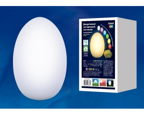 Уличный светодиодный светильник (UL-00003302) Uniel ULG-R003 019/RGB IP54 Egg