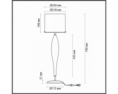 Настольная лампа Odeon Light Tower 4850/1T