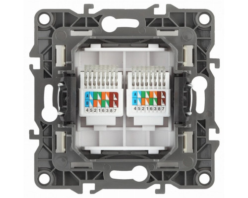 Розетка информационная 2XRJ45 ЭРА 12 12-3108-03 Б0014731