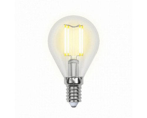 Филаментная лампа E14 6W 4000K (белый) Sky Uniel LED-G45-6W-NW-E14-CL PLS02WH (UL-00001371)