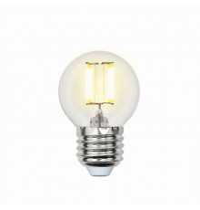 Филаментная светодиодная лампа E27 6W 3000K (теплый) Sky Uniel LED-G45-6W-WW-E27-CL PLS02WH (UL-00000196)