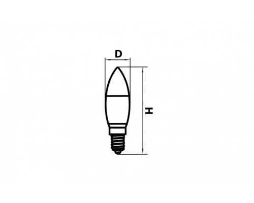 Филаментная светодиодная лампа E14 6W 2800К (теплый) C35 Led Lightstar (933502)