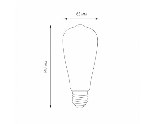 Филаментная светодиодная лампа E27 6W 3300K (теплый) ST64 Elektrostandard BLE2707 (a048279)