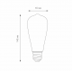 Филаментная светодиодная лампа E27 6W 3300K (теплый) ST64 Elektrostandard BLE2707 (a048279)