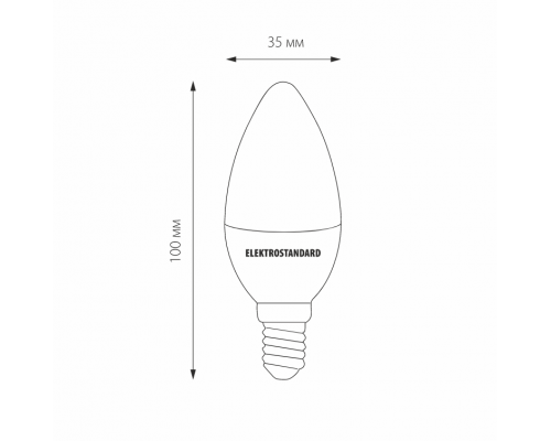 Филаментная светодиодная лампа E14 9W 4200K (белый) C35 BLE1427 Elektrostandard (a050133)