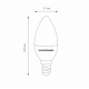 Филаментная светодиодная лампа E14 9W 4200K (белый) C35 BLE1427 Elektrostandard (a050133)