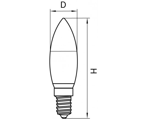 Филаментная светодиодная лампа E14 6W 4200K (белый) C35 Led Lightstar 933504