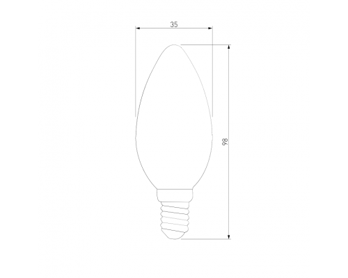 Филаментная светодиодная лампа E14 9W 4200K (белый) C35 BLE1426 Elektrostandard (a050132)