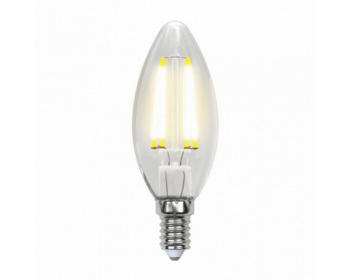 Филаментная светодиодная лампа E14 5W 3000К (теплый) Multibright Uniel LED-C35-5W-WW-E14-CL-MB GLM10TR (UL-00002367)