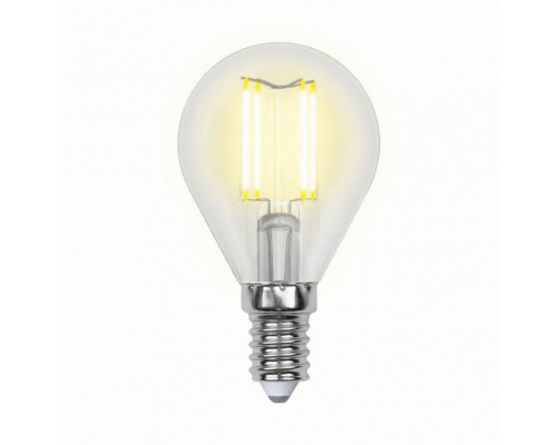 Филаментная лампа E14 5W 3000К (теплый) Multibright Uniel LED-G45-5W-WW-E14-CL-MB GLM10TR (UL-00002369)