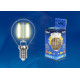 Филаментная лампа E14 5W 3000К (теплый) Multibright Uniel LED-G45-5W-WW-E14-CL-MB GLM10TR (UL-00002369)