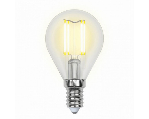 Филаментная лампа E14 6W 3000K (теплый) Air Uniel LED-G45-6W-WW-E14-CL GLA01TR (UL-00002201)