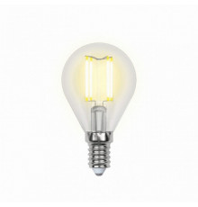 Филаментная лампа E14 6W 3000K (теплый) Sky Uniel LED-G45-6W-WW-E14-CL PLS02WH (UL-00000197)